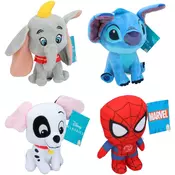 Plišana igracka Stitch, Spiderman, Dumbo, Dalmatiner 20 cm 4 Sort