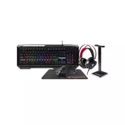 GAMDIAS Tastatura + miš + podloga + slušalice + stalak Gamdias Poseidon M3 Combo