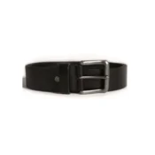 Pas MILTEC Black Leather - črn