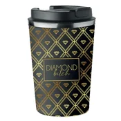 shumee Termo vrček Premium z diamantnim potiskom za kavo 350 ml KT_043