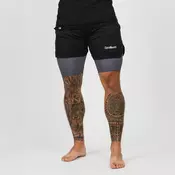 GymBeam Muške kratke hlače 2in1 Black Grey