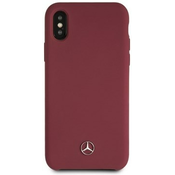 Mercedes - Apple iPhone X Hard Case Silicone - Red (MEHCPXSILRE)