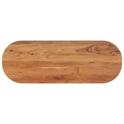 Vidaxl Mizna plošča 110x40x3,8 cm ovalna trdna bukovina