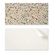 shumee Paket samolepilnih vinilnih ploščic z vzorcem potiskanega kamnitega mozaika 6x60x30 cm