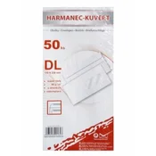 Kuverta DL 110x220 mm samolepilna, z okencem, 50 kosov