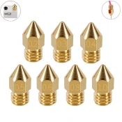 Start3Dprint 10kosov 1,0 mm Šoba MK8 iz medenine za filament 1,75 mm - navoj M6