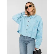 Svetlo modra jeans jakna z vezenjem