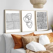 Wallity Uramljena slika Huhu239, 30x40 cm , 3 dela