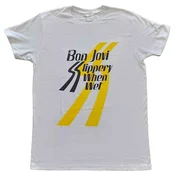Bon Jovi Slippery When Wet White L Majica