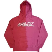 Gorillaz Two-Tone Brush Logo (Wash Collection) Red XL Kapuco