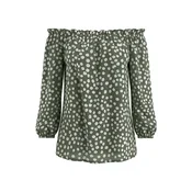 Imily Bela Bluza zelena/bela