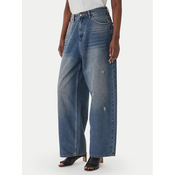 Eleh Jeans hlače EL098 Modra Wide Leg