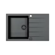 Alveus sudopera Cadit 20 g91 - crna sa crnim sifonom   790 x 500 x 198 mm