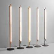 OLEV LED-stojna svetilka TRISEL, rjava, kovina, 2.700 K, zmožnost zatemnitve - Dnevna soba/jedilnica - rjava, prosojna - Aluminij