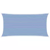 Jedrilica za suncevu sjenu Plava i bijela 2,5 x 4,5 m HDPE