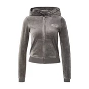 Juicy Couture Jopa na zadrgo REGAL REBELLE ROBYN siva/srebrno-siva/transparentna