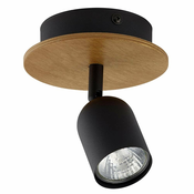 Spot svetiljka TOP WOOD 1xGU10/10W/230V crna/drvo