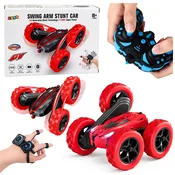 slomart LEAN TOYS RC avto kaskader, 360 upravljanje z gestami, rdeč