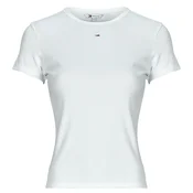Tommy Jeans Majica Essential DW0DW17383 Bela Slim Fit