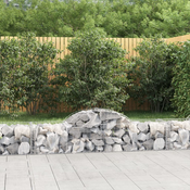 Greatstore Obokane gabion košare 10 kosov 200x50x40/60 cm pocinkano železo