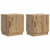 Nocni ormaric 2 pcs Hrast artisan 43 x 34,5 x 47 cm