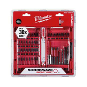48-delni set vijačnih nastavkov in svedrov Milwaukee Shockwave Impact 4932492005