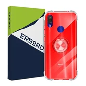 GS Ovitek za Xiaomi Redmi 7, silikonski z obročem za zračno blazino, rdeč
