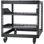 VEVOR Strežniški regal 4-stebrični odprti okvir 510x585x560 mm nastavljiva globina