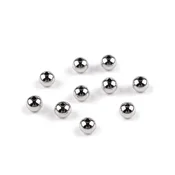 Kroglice iz nerjavečega jekla O6 mm - platinaste (10 kosov)