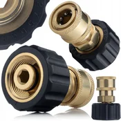 Rosfix Adapter M22 Notranji 14 Mm – Brizgalna Glava S Hitro Spojko 3/8” | Medeninast, Za Visokotlačne Čistilnike Kärcher In Druge, (5000222869)