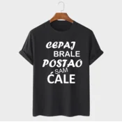 MAFIMI Muška majica Cepaj brale postao sam cale, Crna