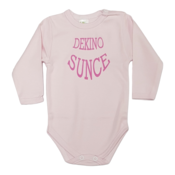 IVONA Bodi za bebe dugih rukava Dekino sunce, Roze