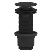 SAPHO Velika odtočna enota Click-Clack, ABS mat črna, 5/4, za umivalnik 10-80mm