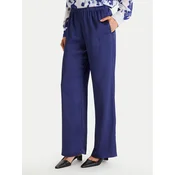 Calvin Klein Hlače iz tkanine LV044F611G Mornarsko modra Regular Fit
