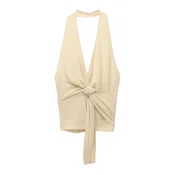 Pull&Bear Top z naramnicami nude