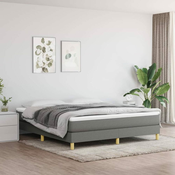 Vidaxl Posteljni okvir temno siv 180x200 cm blago
