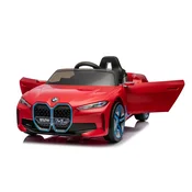 Premium Stil Automobil na akmulator za decu BMW I4, 12V, Crveni
