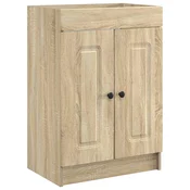 vidaXL Omarica pod umivalnikom Sonoma hrast 56 x 37,5 x 81 cm