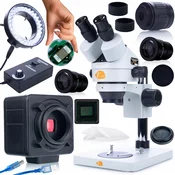 Rosfix KOMPLET MIKROSKOPA MERCURY PRO MSMP-T-PS1 S KAMERO CRUX PRO KMCP-HDMI-USB 5MP SERIJE PLANTES PRO IN MIKROSKOPSKO OSVETLITVIJO 56XLED, (22084146)