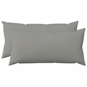 vidaXL Prevleka za blazino 2 kos HEERLEN Oblačno siva 40 x 80 cm Blago