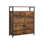 Songmics Omara za čevlje 80x30x95 cm rjava