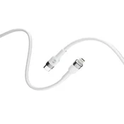 Forever Fleksibilen podatkovni kabel USB-C/Lightning 1m 20W Bela