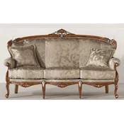 Casa Padrino luxury baroque sofa silver/gold/brown/silver - Magnificent baroque style living room sofa - Luxury living room furniture in baroque style - Baroque furniture - Made in Italy