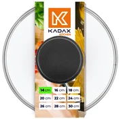 KADAX stekleni pokrov 14 cm univerzalni toplotno odporen pokrov za lonce in ponev, (5000355920)