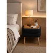 Hanah Home nocni ormaric Noya, crni