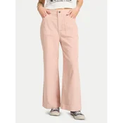 Billabong Hlače iz tkanine Sea Tone EBJNP00139 Roza Wide Leg