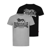 Lonsdale Mens t-shirt regular fit double pack