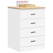 Garažni ormar za odlaganje bijeli 60x51x85 cm masivne borovine