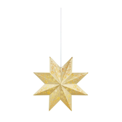 Markslöjd 704695 - Božićna dekoracija SILVA 1xE14/25W/230V pr. 30 cm zlatna