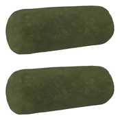 vidaXL Prevleka za blazino 2 pcs HEERLEN Zelena O 15 x 40 cm